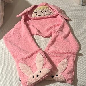 Hallmark Pink Bunny Hooded Scarf